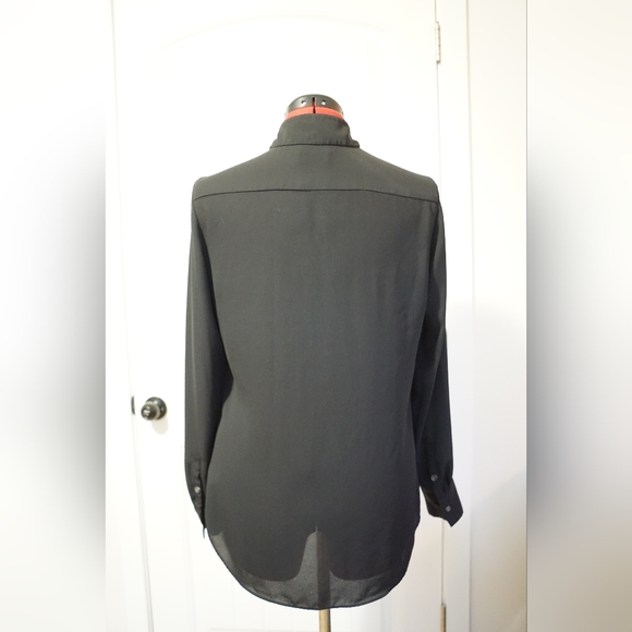 Sheer black Babaton blouse - Picture 5 of 6